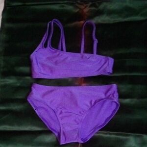 Art Class Purple Kids Swim Bikini